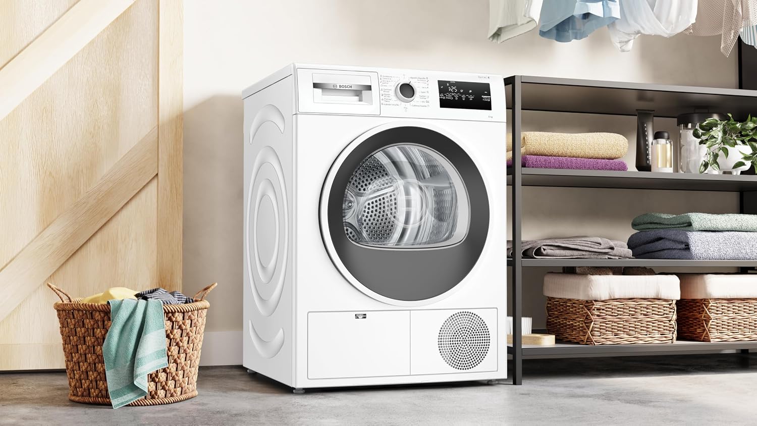 Detalle de Bosch WTR83200ES Secadora con bomba de calor 8 kg