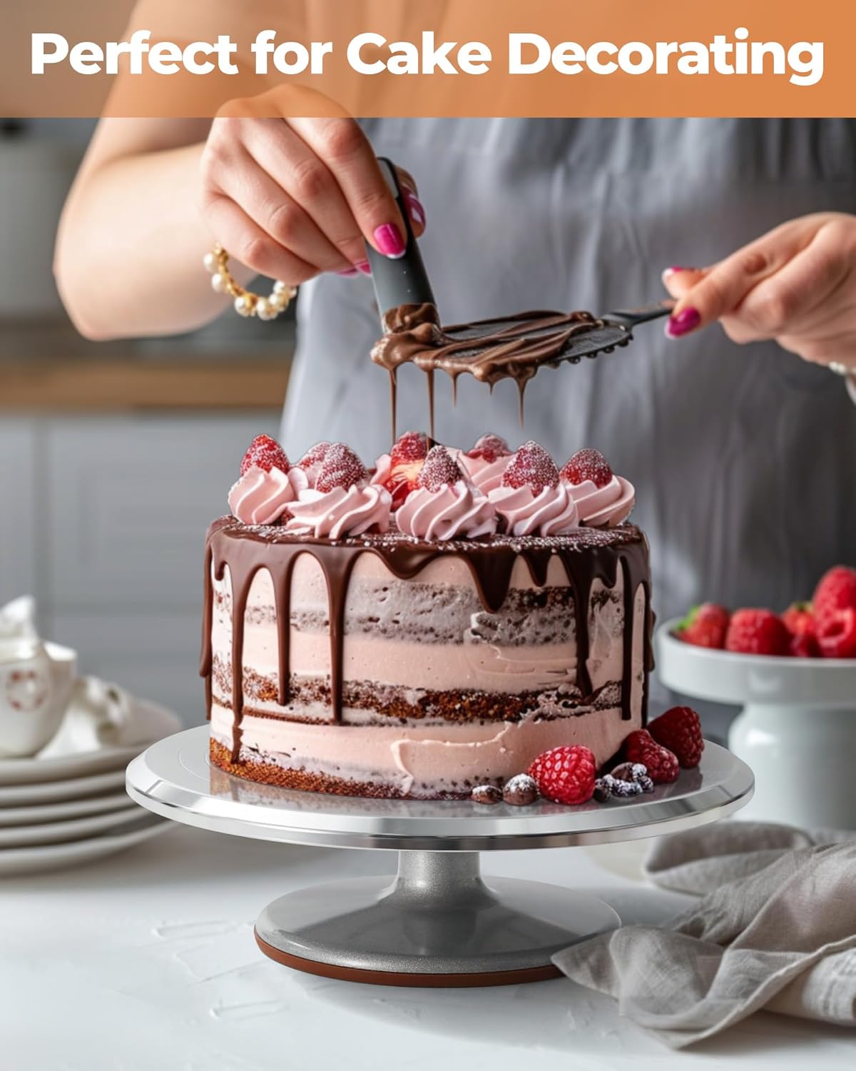 Thumbnail 5 de Kootek Cake Decorating Kit, 12" turntable