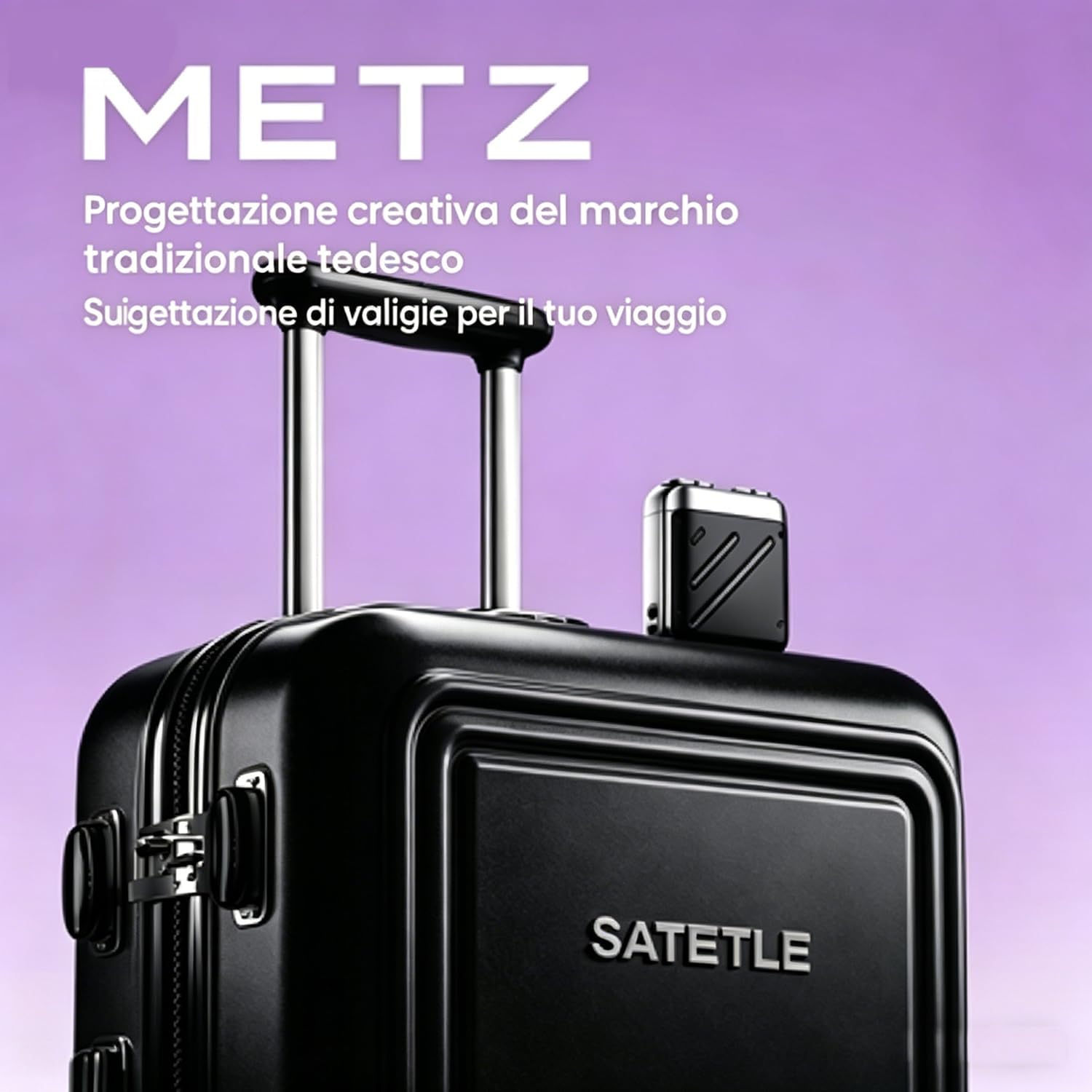 Detalle 2 de Skyworth Metz Traveller Rasoio Elettrico Uomo: rasatura profonda in viaggio con testina magnetica e autonomia sorprendente