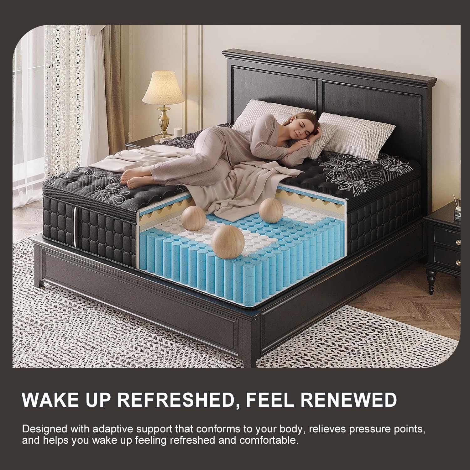 Detalle 2 de Skyhedon Hybrid Mattress, 14-Inch