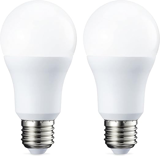 Detalle de Amazon Basics Bombillas LED Esféricas E27 Regulables, 2 unidades