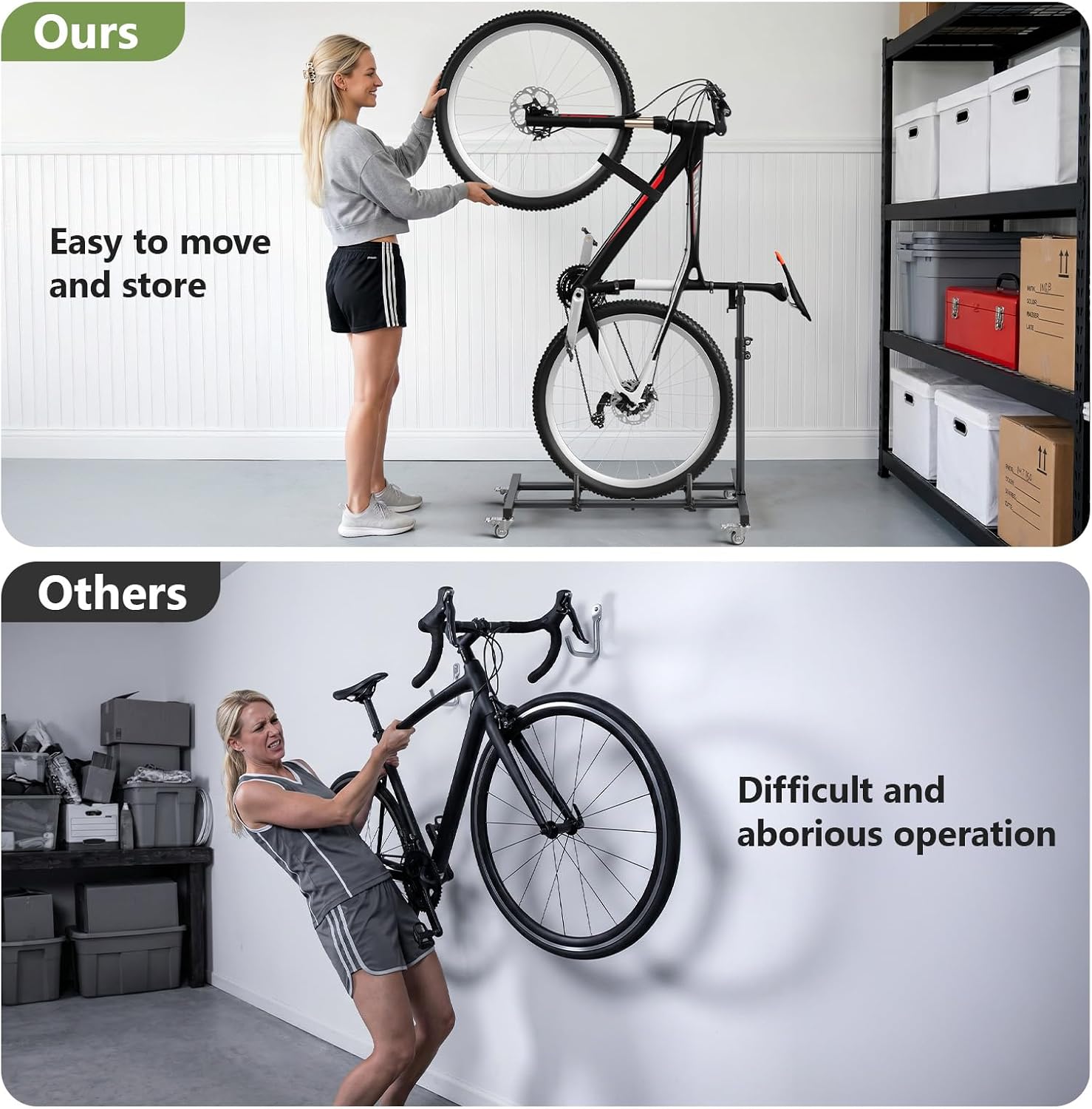 Detalle 1 de Vertical Bike Stand for 24–29-Inch Bikes