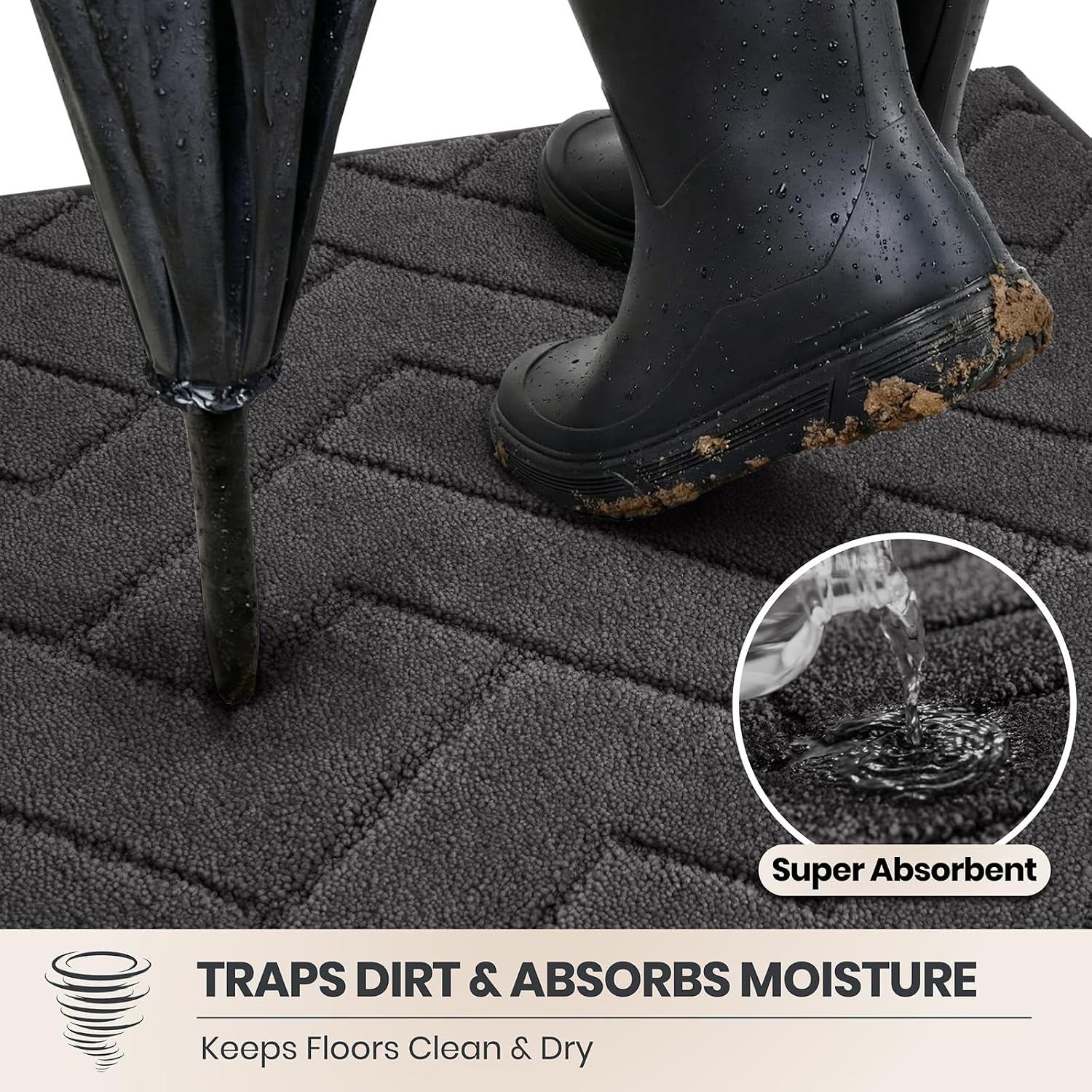 Thumbnail 1 de PURRUGS Dirt Trapping Door Mat 32x47