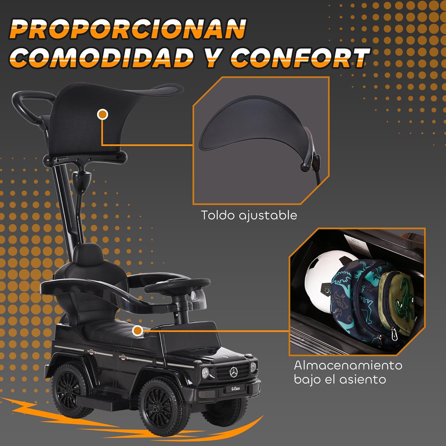 Thumbnail 4 de HOMCOM Mercedes G350 25 kg correpasillos