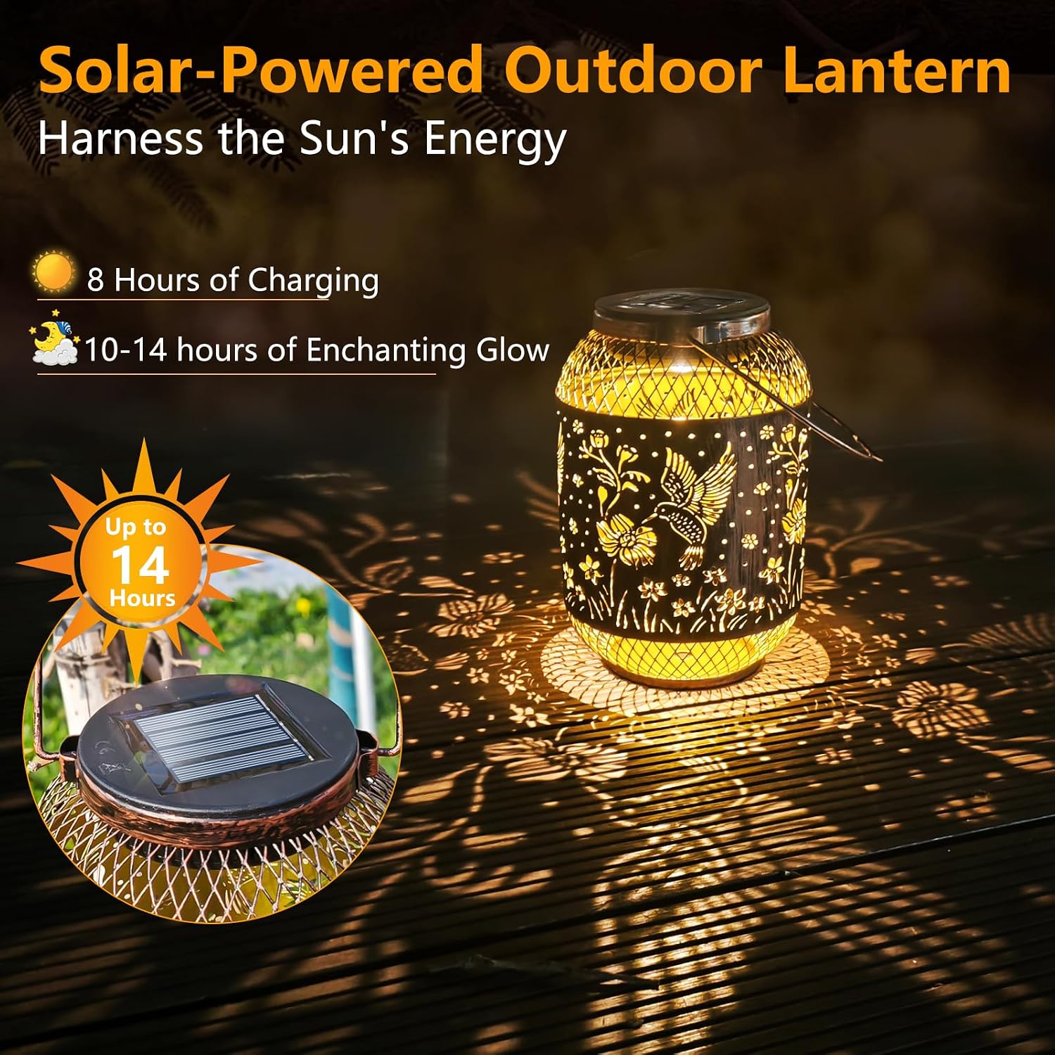 Thumbnail 5 de Hummingbird Solar Lantern Outdoor decor