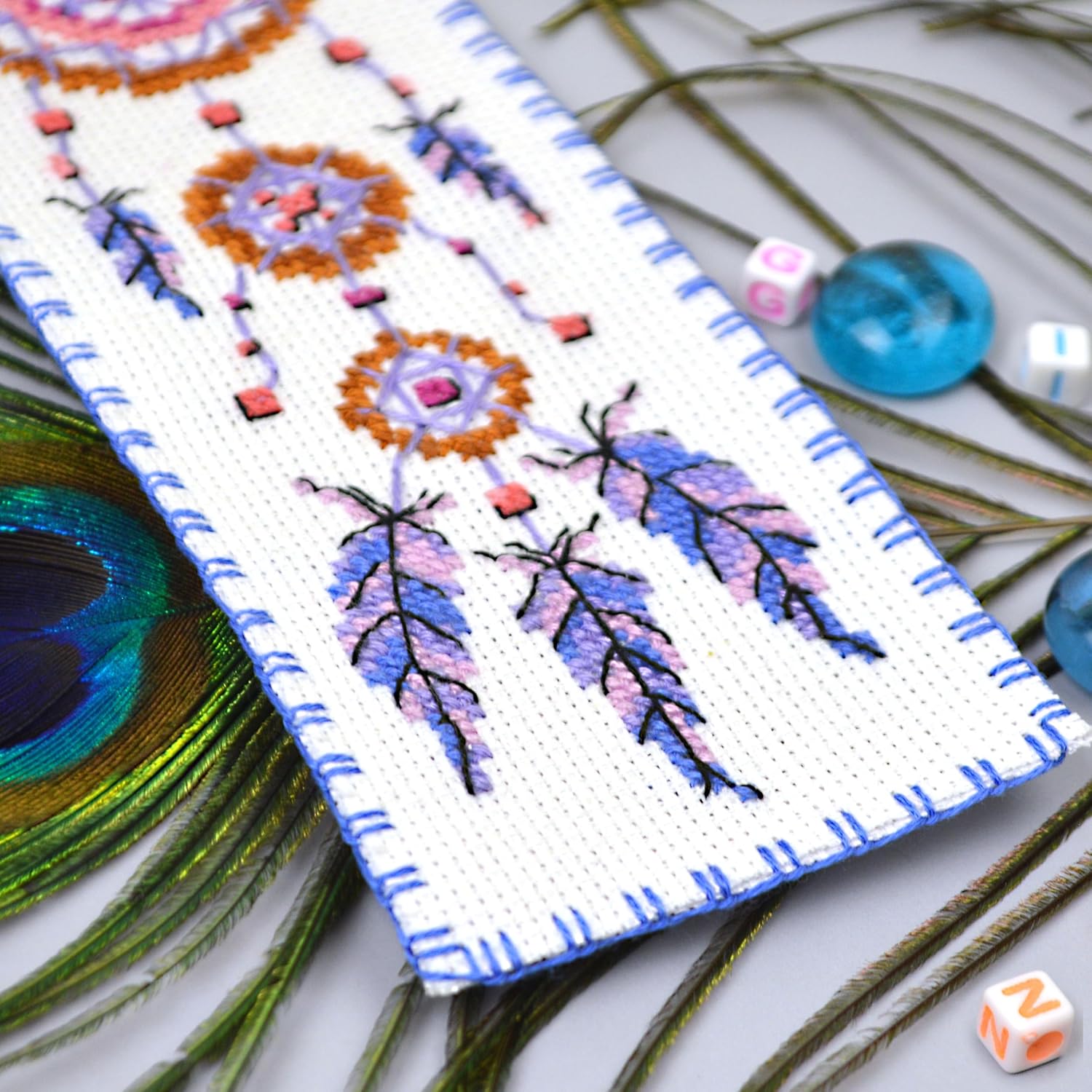Thumbnail 6 de Povitrulya Dreamcatcher counted cross stitch kit 16 📚