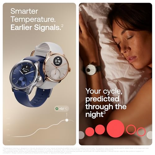 Detalle de Withings ScanWatch 2: Hybrid Smartwatch with ECG, 38mm – Black