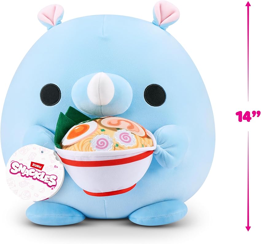 Detalle 2 de ZURU Snackles Humphrey peluche 35 cm con accesorio