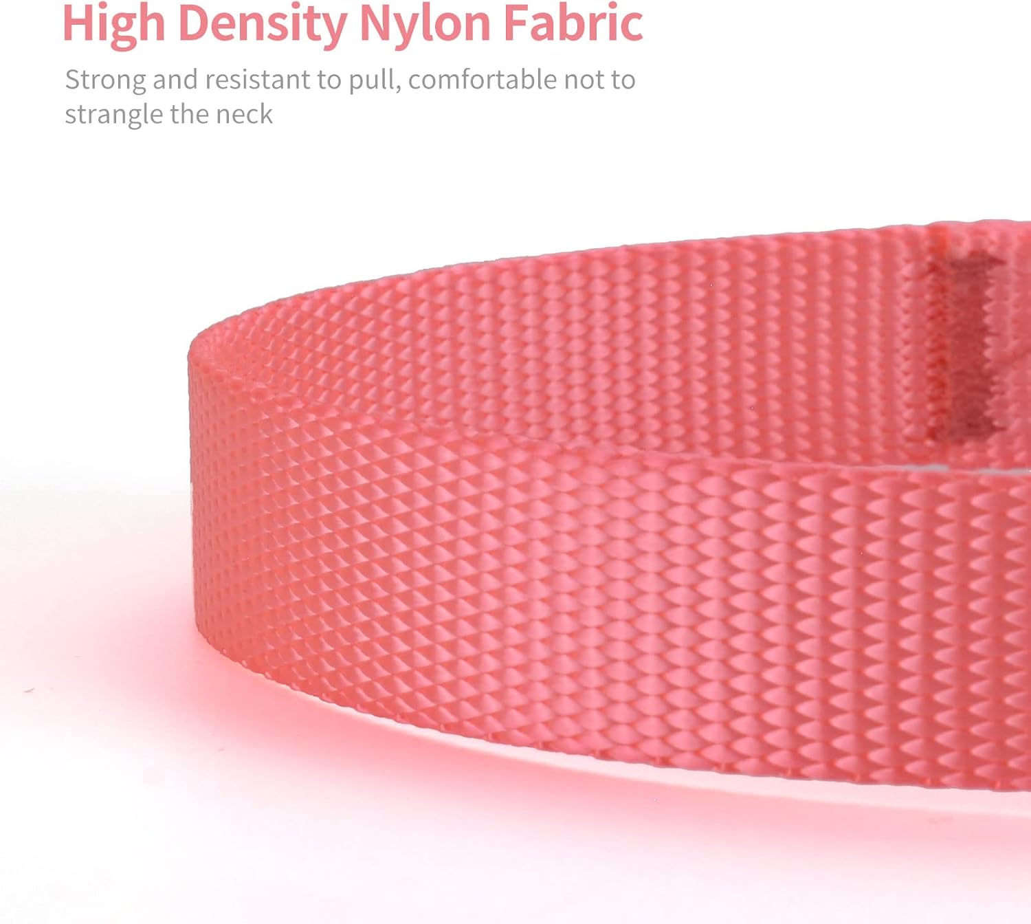 Detalle de AUDWUD Thick Nylon Collar – Classic Adjustable Dog Collar in Multiple Colours (4 Sizes)