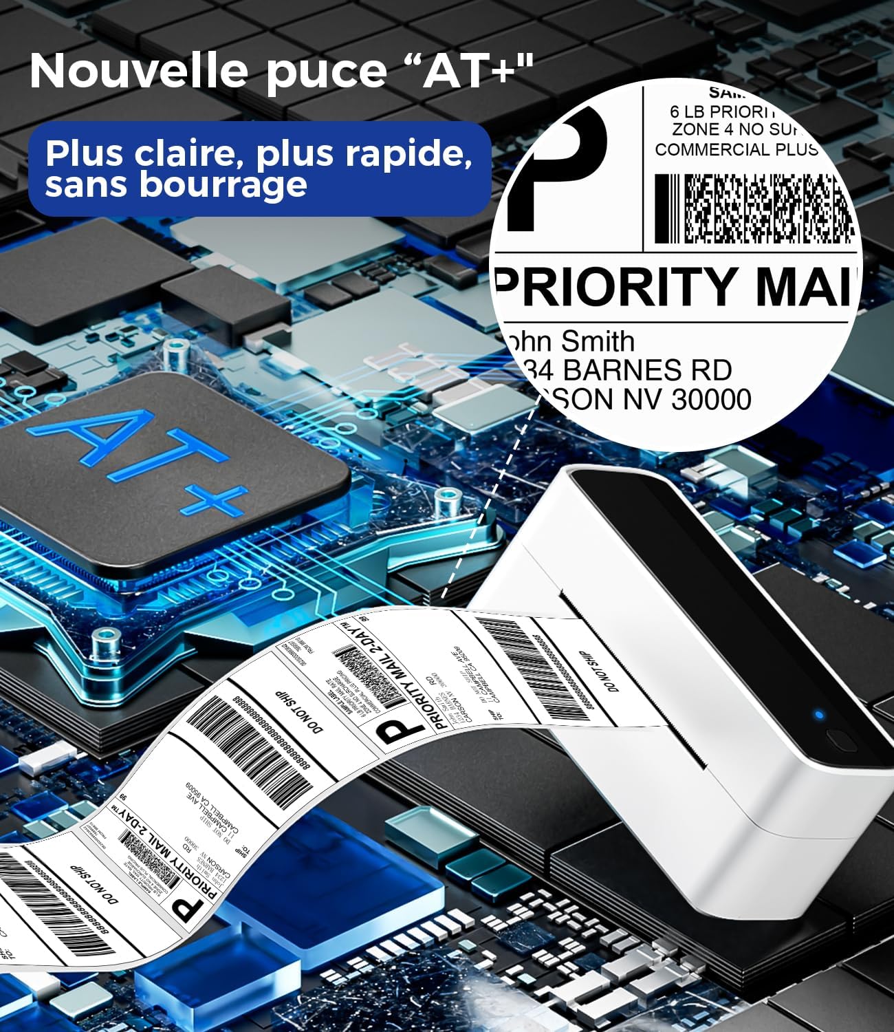 Thumbnail 3 de Phomemo PM241-BT Bluetooth-labelprinter voor thermische verzend- en barcodelabels