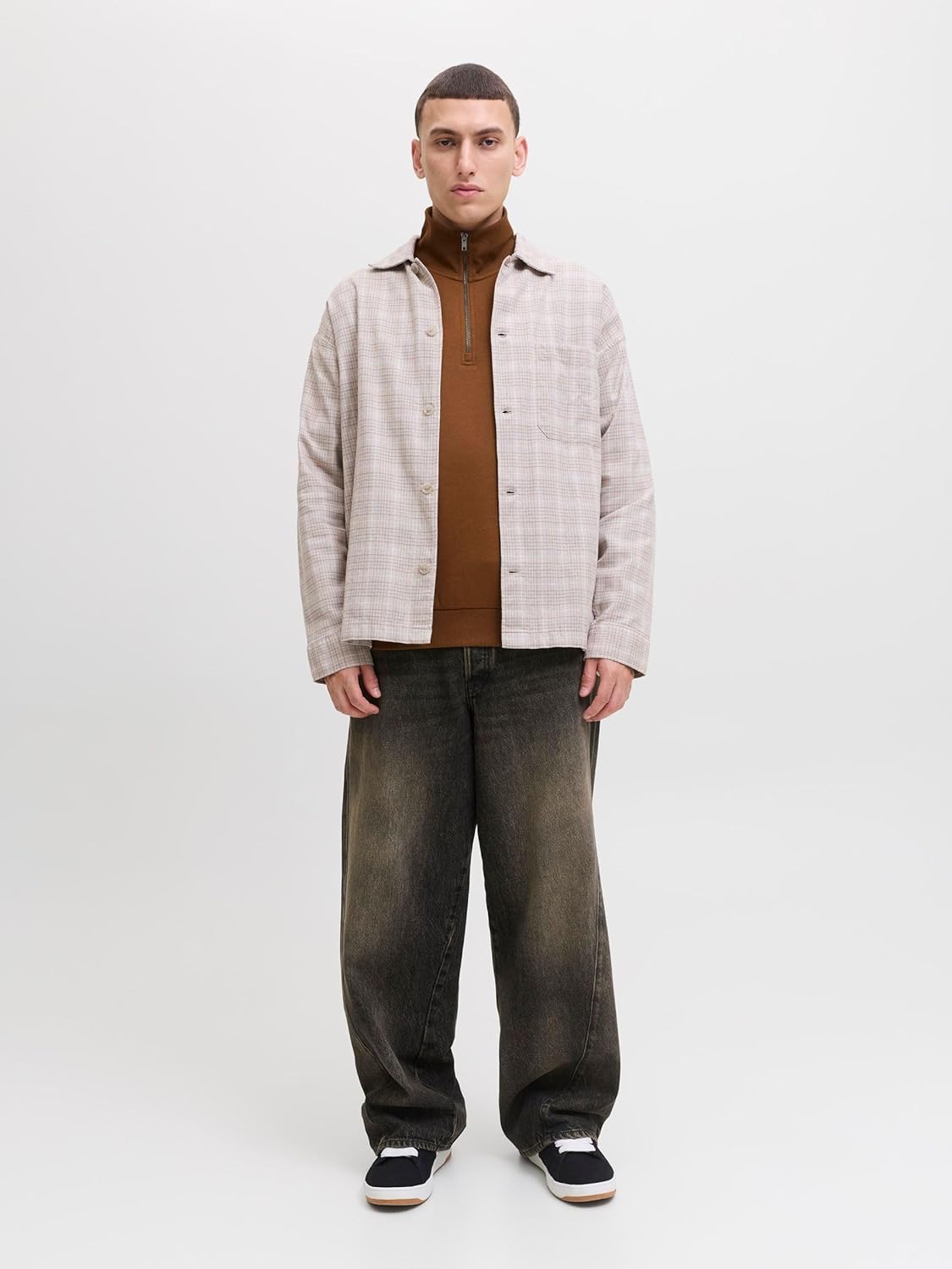 Detalle de JACK & JONES Sweat Demi-fermeture 61% polyester