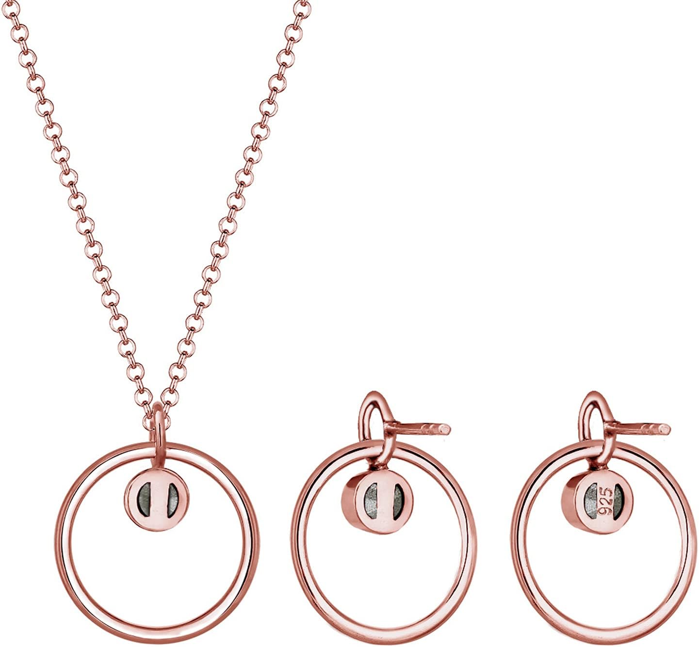 Detalle 2 de Elli Schmuckset Kreis Cut Out Edel mit Kristallen