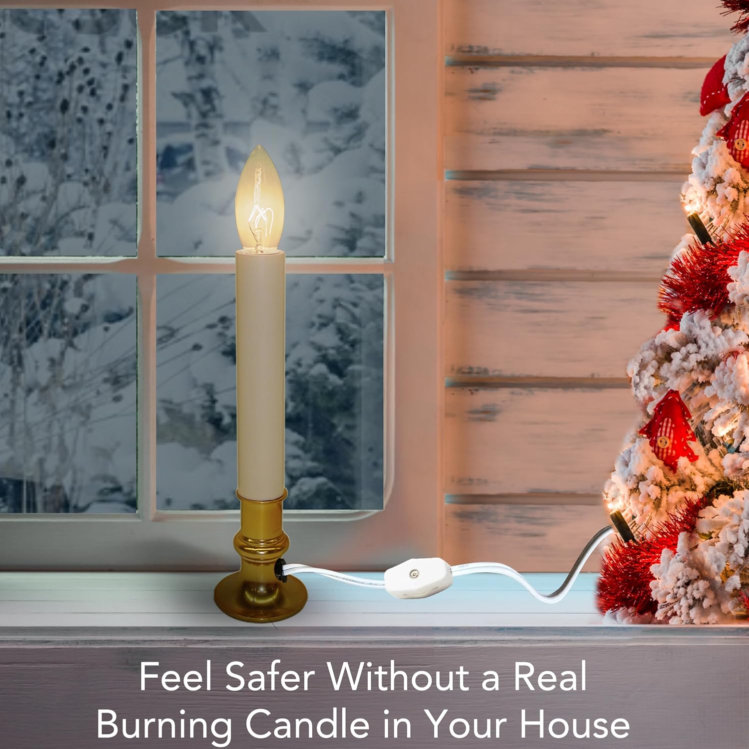 Detalle de Brite Star Electric Window Candle, 10-Inch