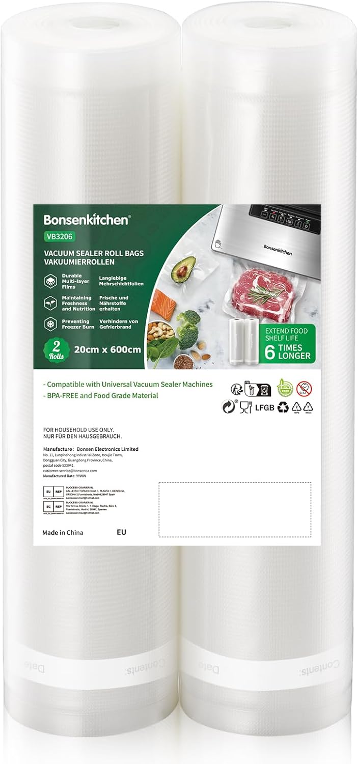 Bonsenkitchen VB3206 Vakuumrollen 20x600cm