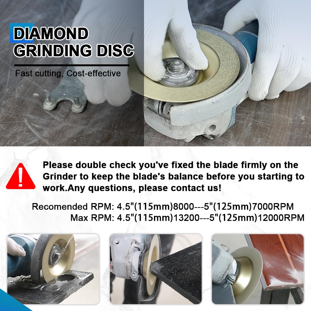 Detalle de BRSCHNITT Diamond Grinding Cup Wheel 125 mm