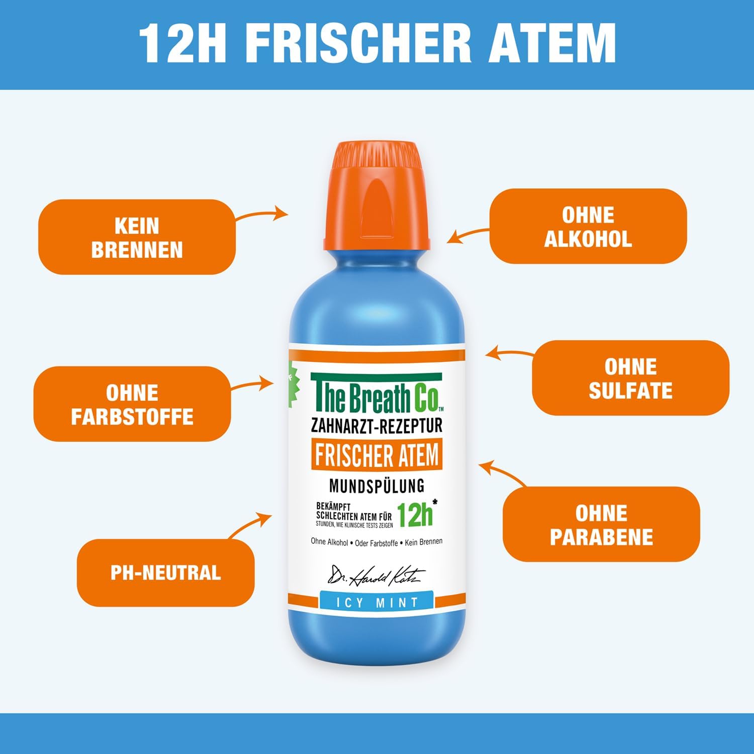 Thumbnail 2 de The Breath Co. Mundspülung 500 ml 🦷