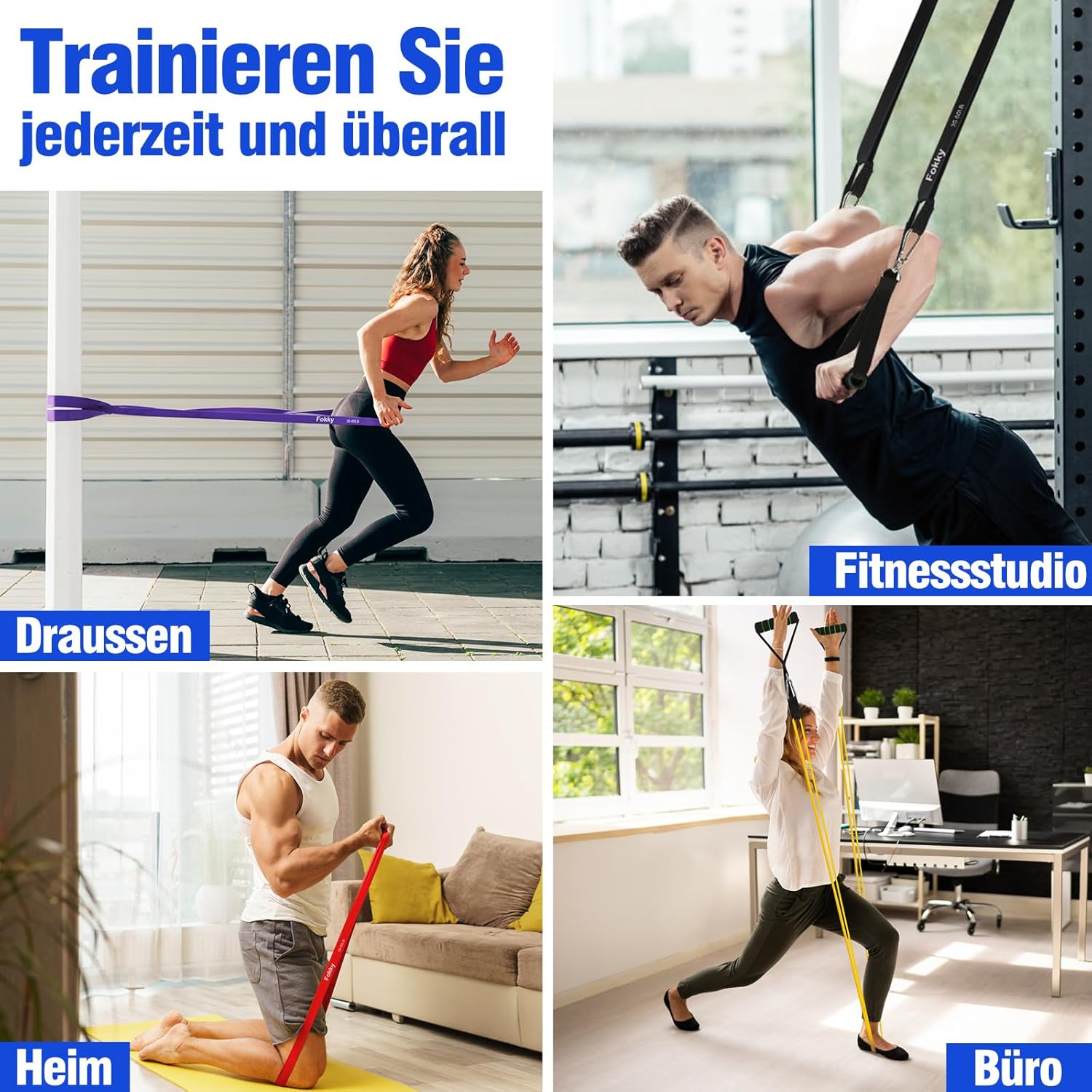 Thumbnail 5 de Fokky Resistance Bands Set 4 Stufen 🏋