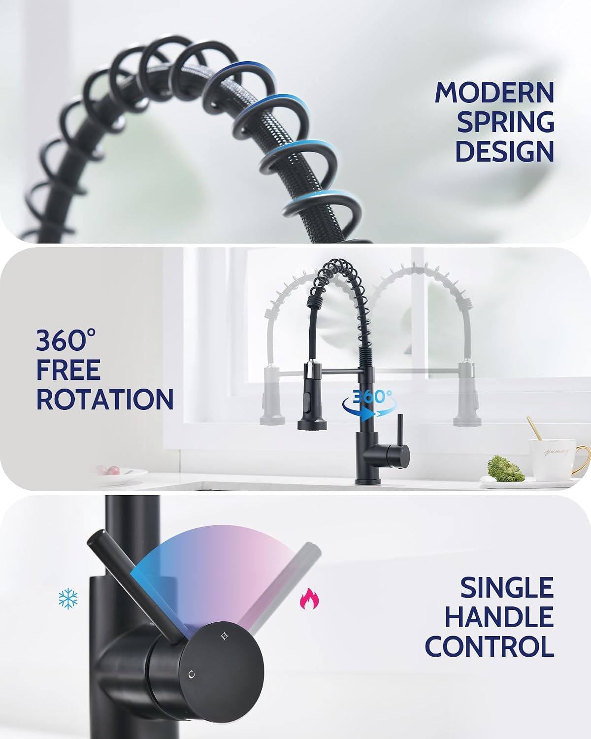 Thumbnail 2 de LUFEIDRA Kitchen Faucet, SUS304 Stainless Steel
