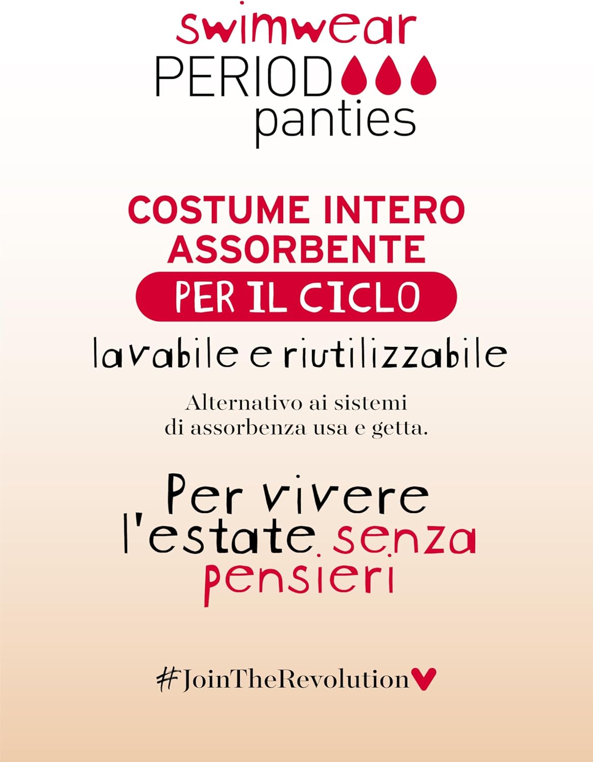 Detalle de Lovable Costume Intero Mestruale: costume mestruale riutilizzabile e assorbente per l’estate