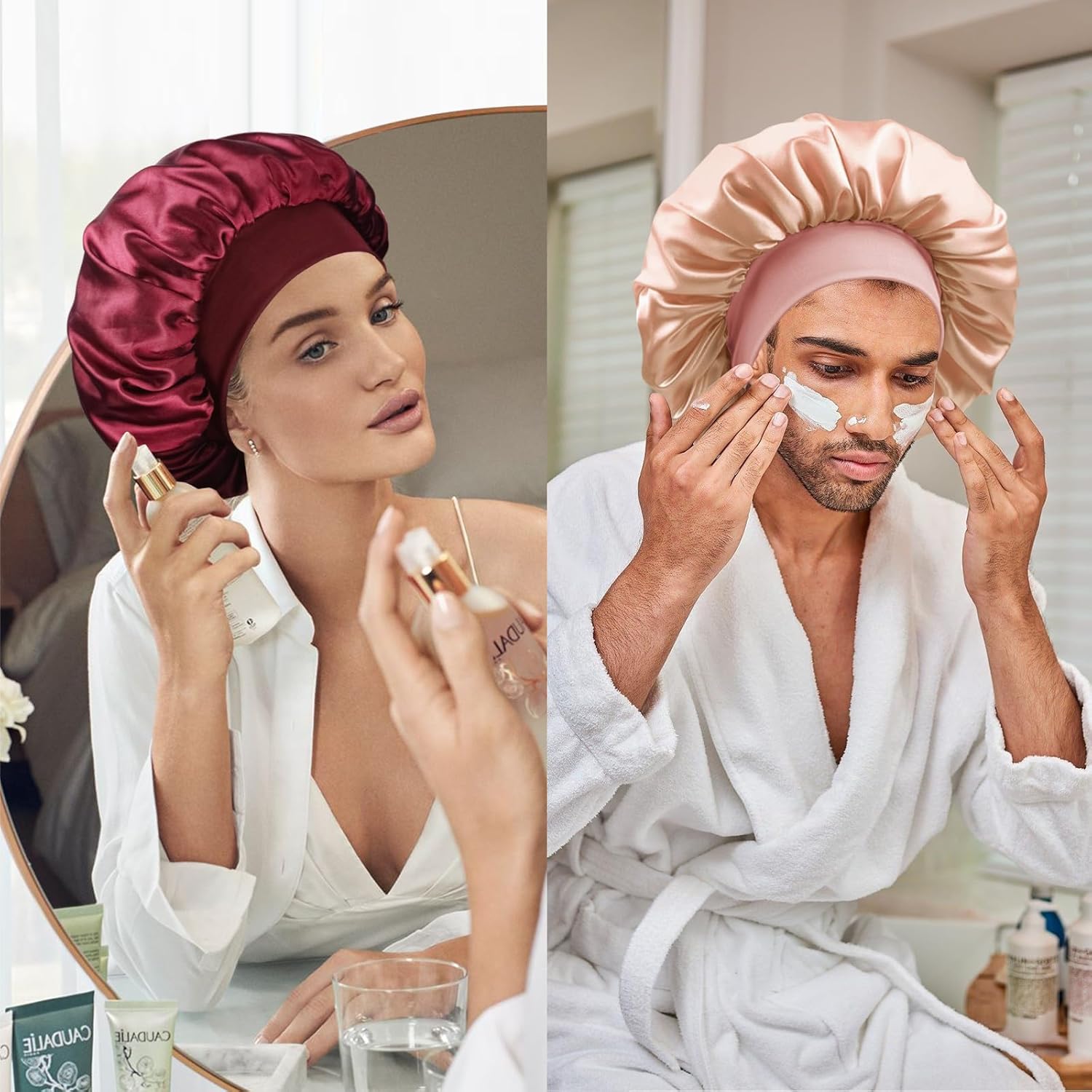 Thumbnail 5 de Doitory Satin Silk Bonnet for Sleeping — Double-Layer Silk Sleep Cap