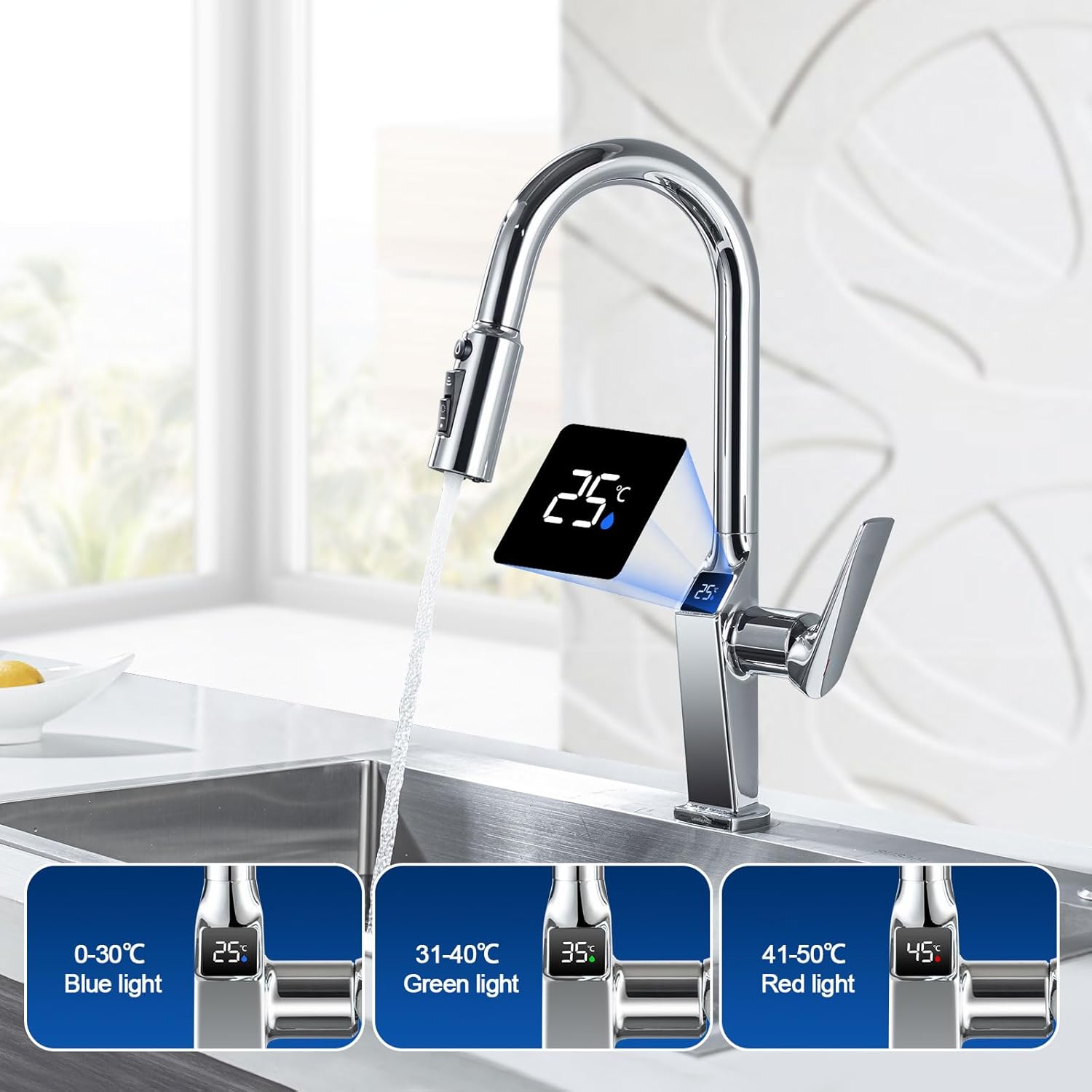 Detalle de LakeBayMZC Rubinetto 3 vie 360° cromato