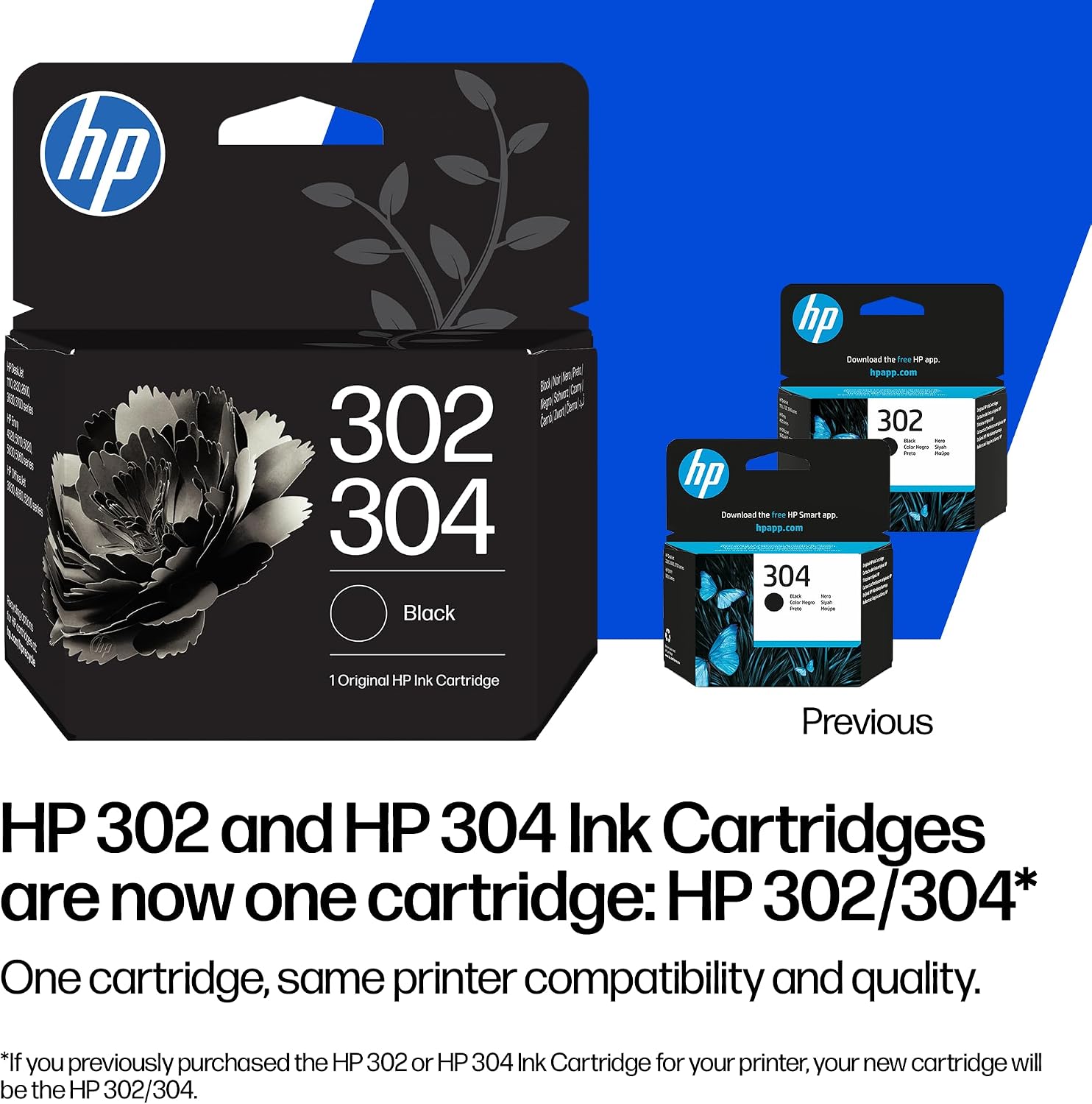 Detalle de HP 302/304 Black Original Ink Cartridge – One Cartridge for HP DeskJet, Envy and OfficeJet
