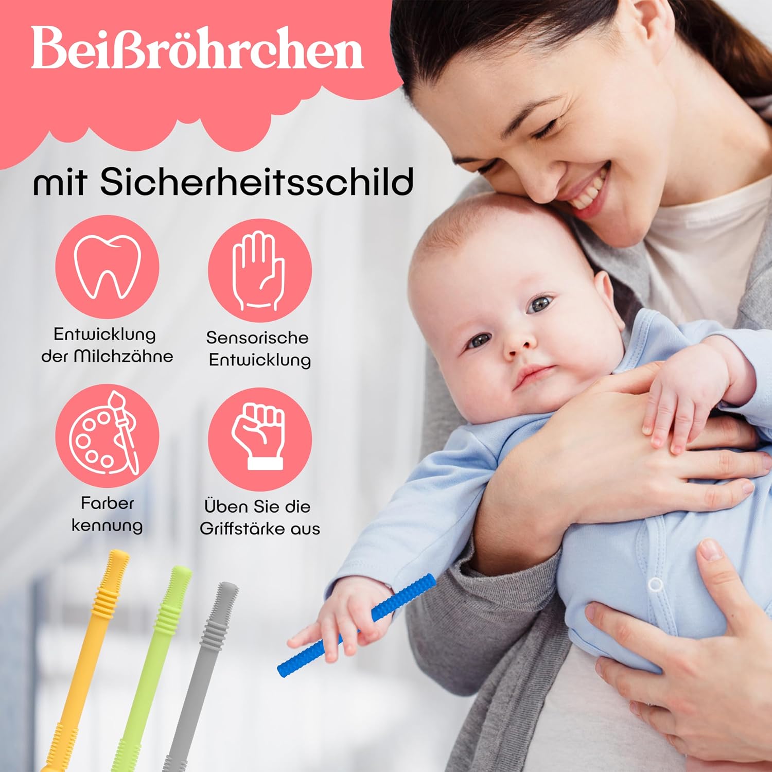 Detalle 2 de farout Beißring Baby 6 Stück