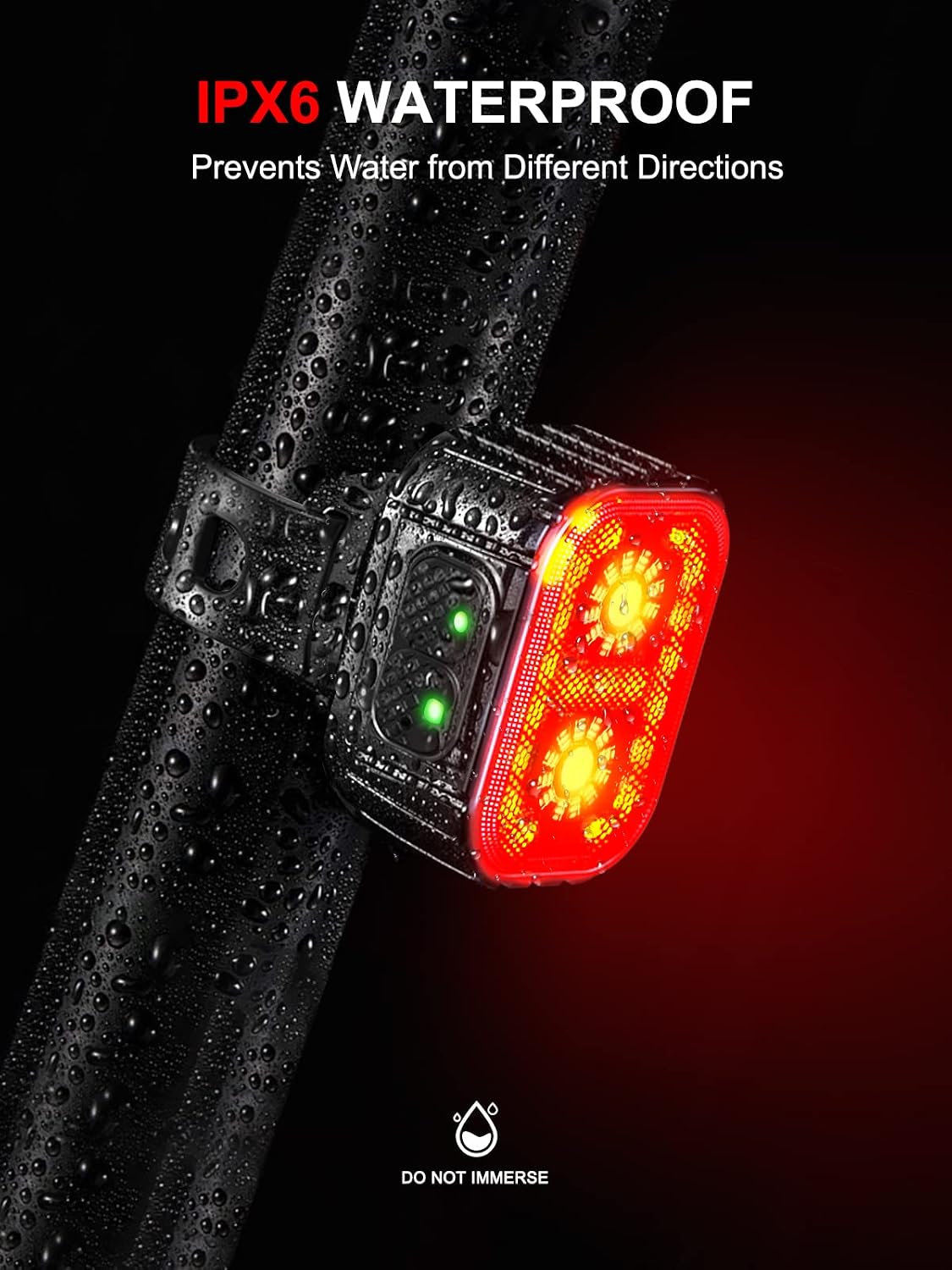 Detalle de CIRYCASE bike lights 58 hour runtime