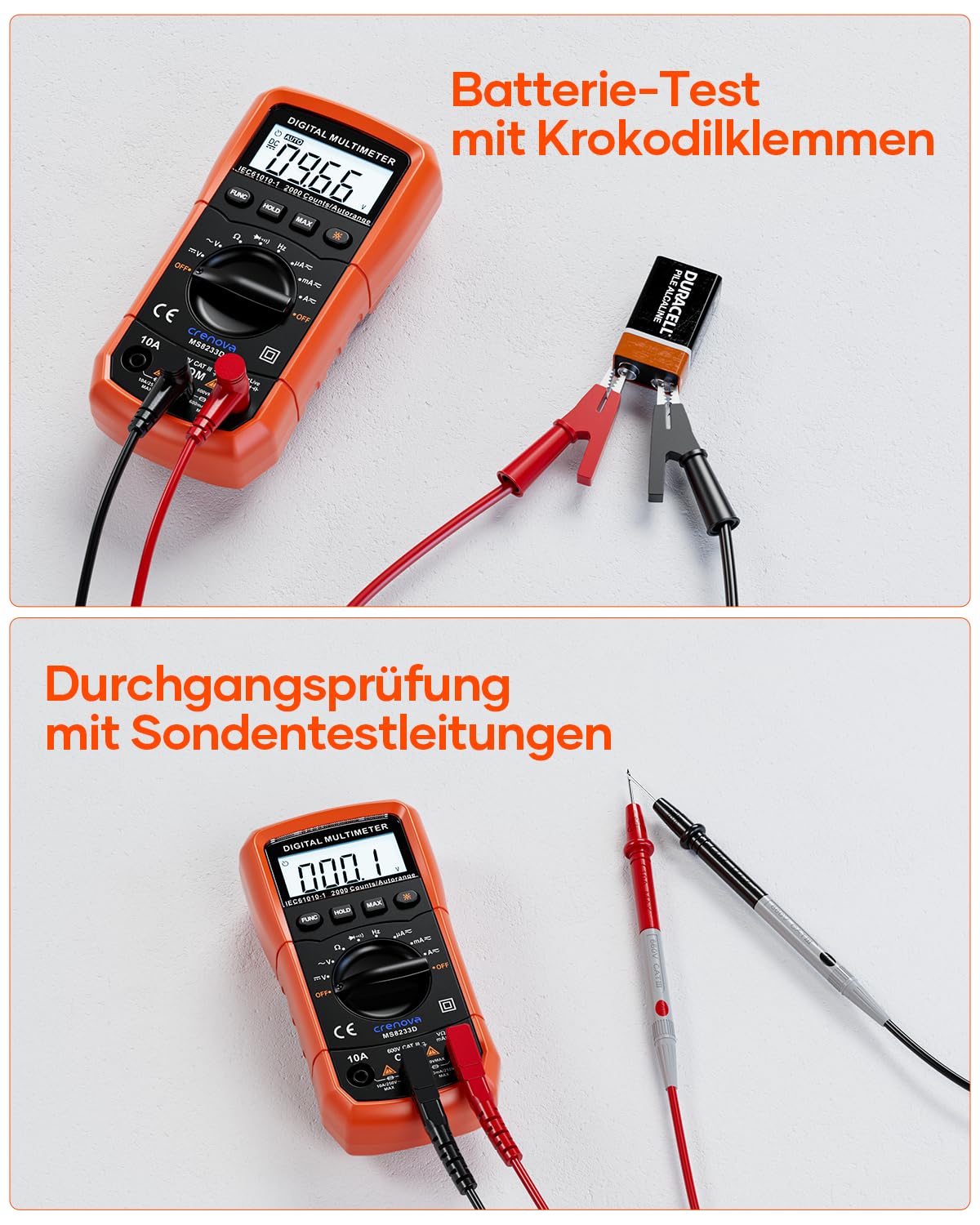 Thumbnail 5 de Crenova MS8233D Multimeter 6000 Counts