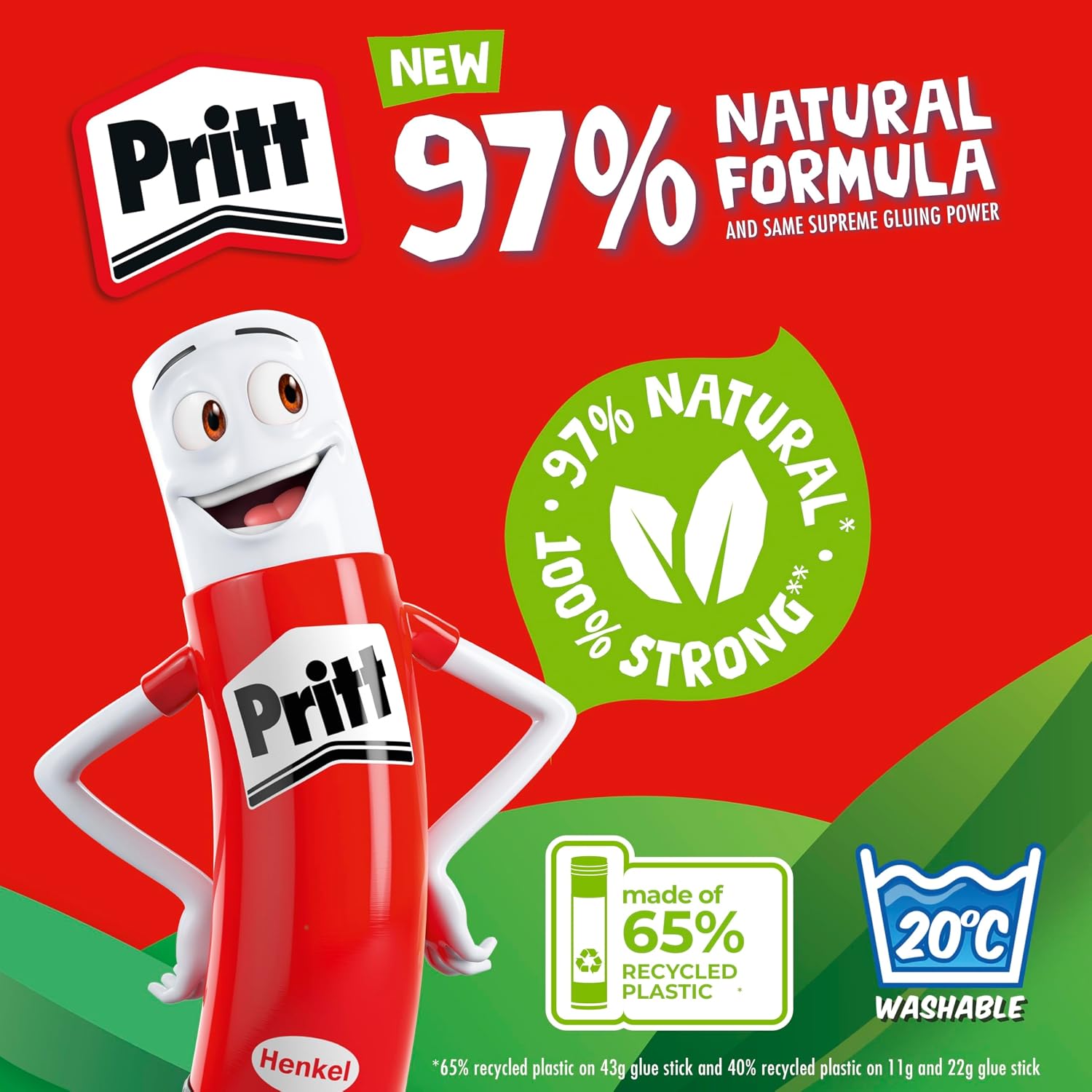 Detalle 2 de Pritt Glue Stick: Safe & Strong White Glue for Arts and Crafts (100 x 43g)