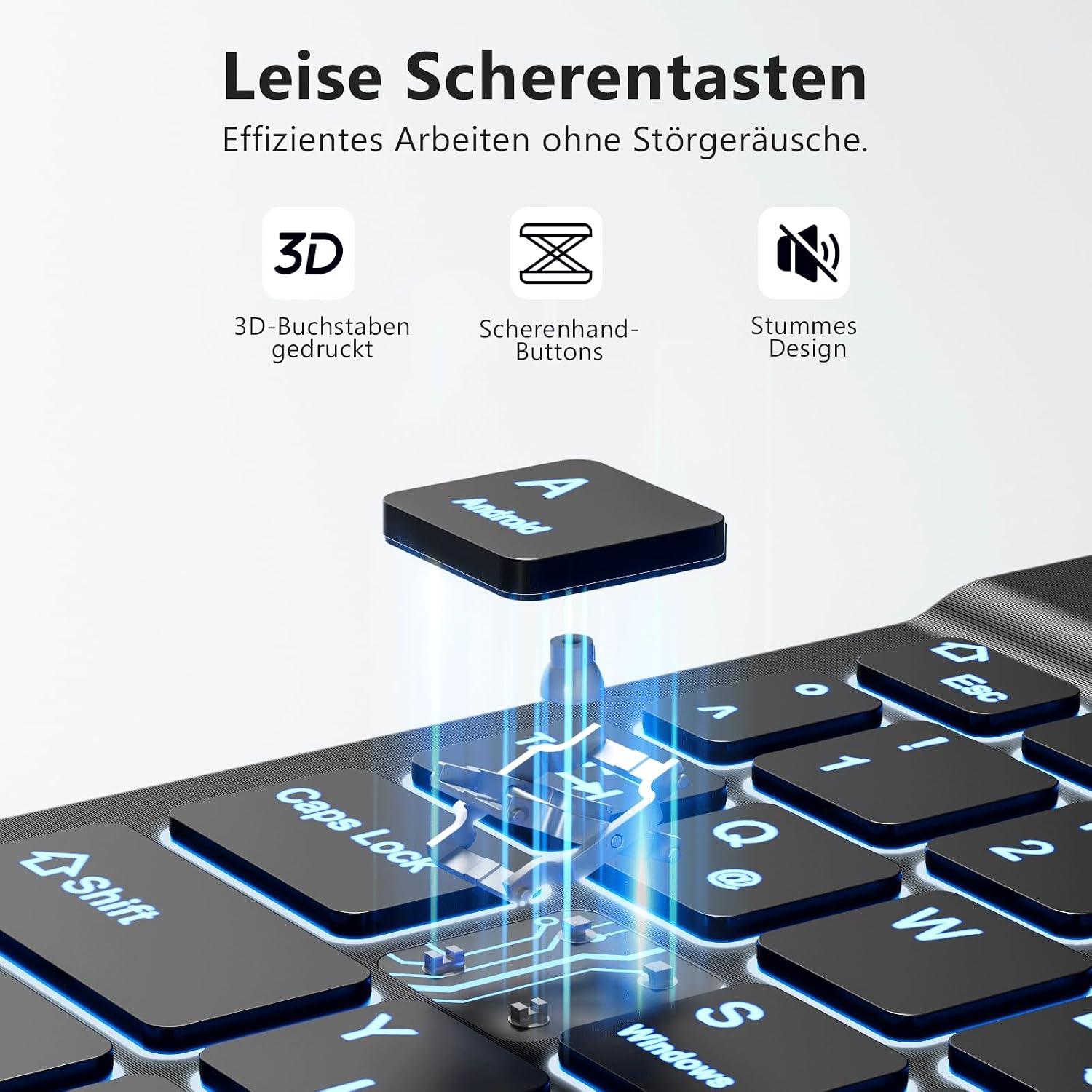Detalle 2 de Vobafe Bluetooth Tastatur 420mAh