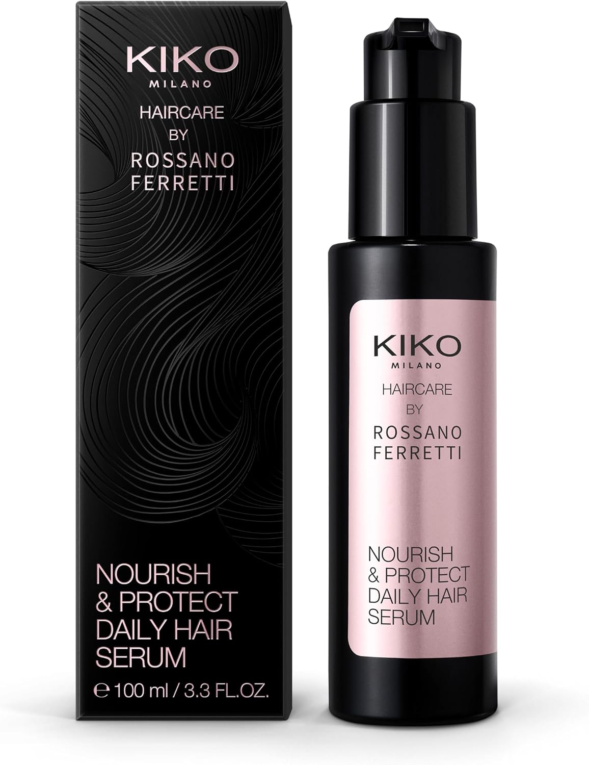 Detalle de KIKO Milano Nourish & Protect Daily Hair Serum: siero nutriente per lunghezze secche e capelli danneggiati