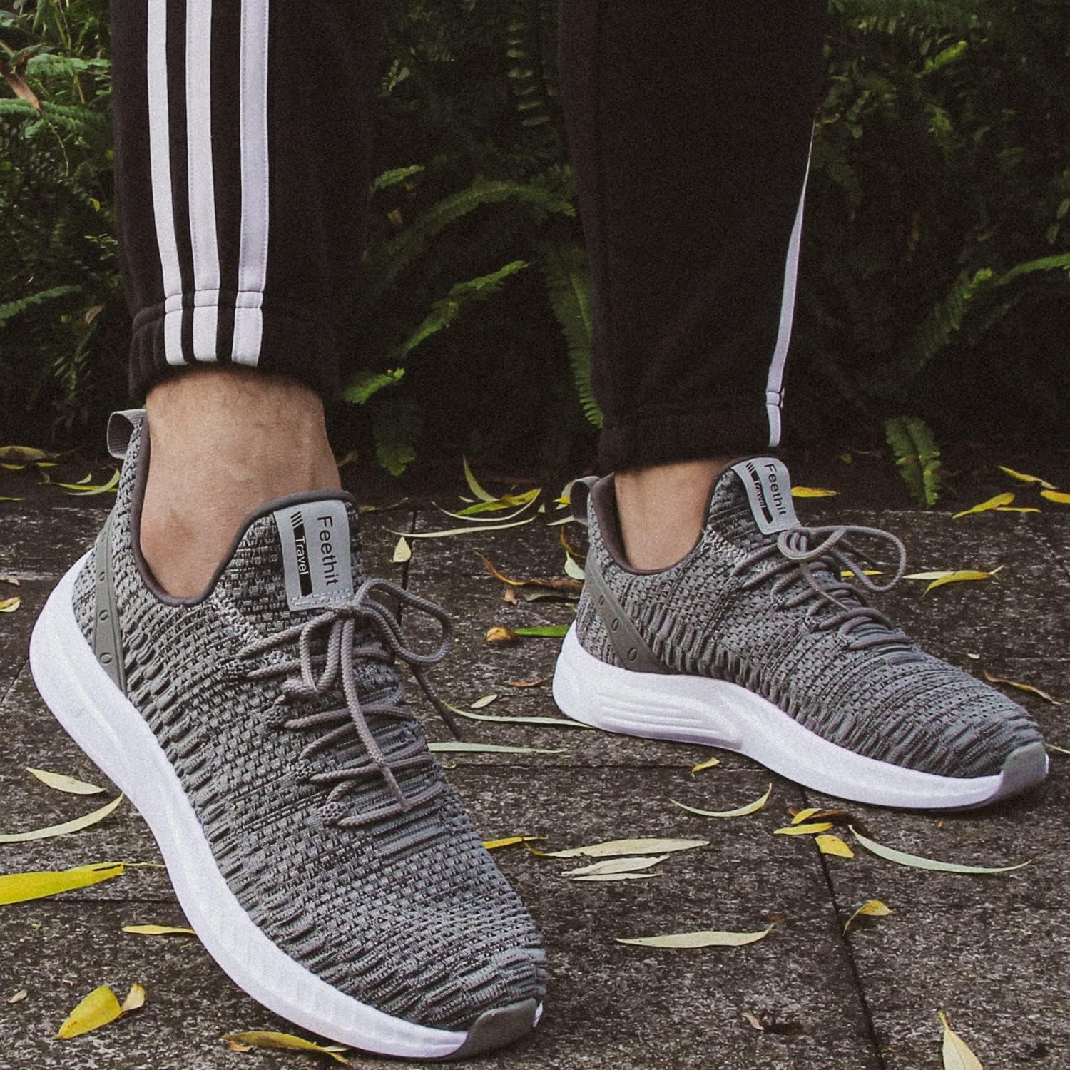 Thumbnail 1 de Feethit Mens Slip-On Walking Shoes Lightweight Mesh Sneakers