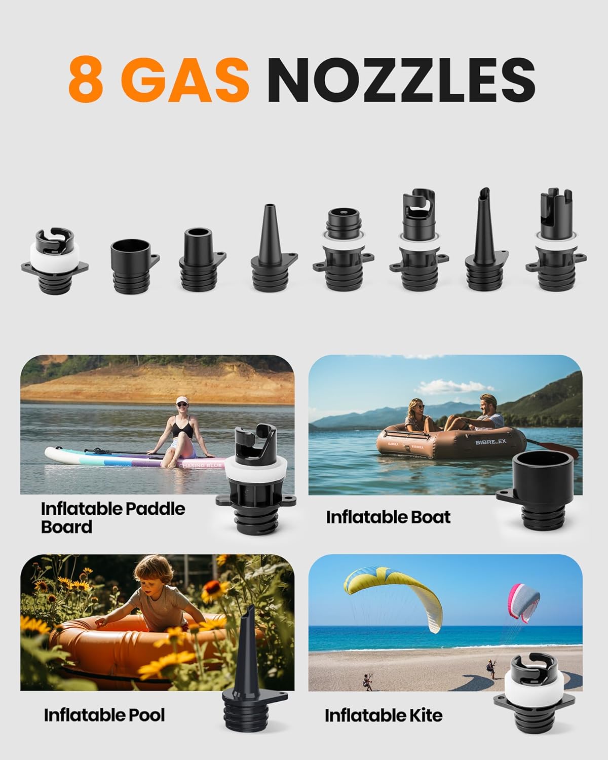 Thumbnail 6 de OutdoorMaster Shark 3 elektrische SUP-Pumpe mit Akku (bis 20 PSI, 3'50" pumpen, Type-C & 12V/15,8V)