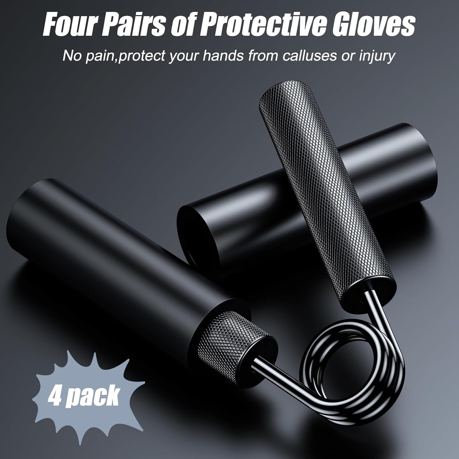 Detalle 1 de ZEAGUS Metal Hand Grip Strength Trainer, Four-Piece Portable Set