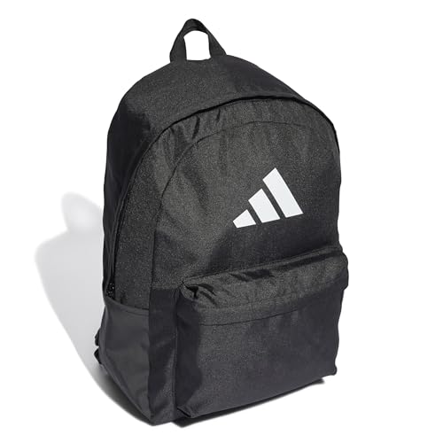Detalle de adidas Unisex - Adulto Classic 3Bars Backpack, Black/White, 27,5 L, Taglia Unica