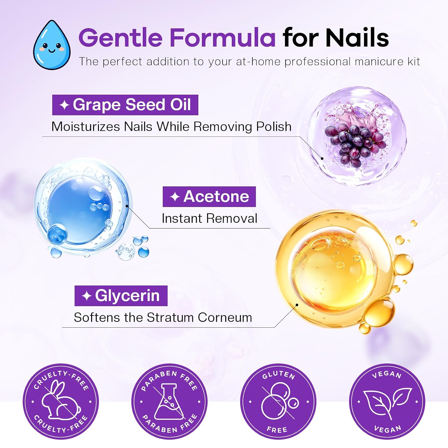 Thumbnail 6 de Glamonade Acetone Gel Remover 8 Fl Oz