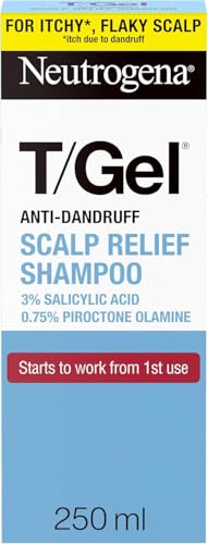 Neutrogena T/Gel Scalp Relief Anti-Dandruff Shampoo, 250ml, 3% Salicylic Acid