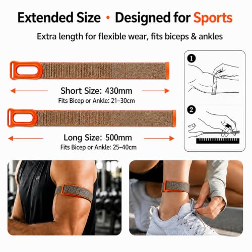 Detalle de Zspoly Klettverschluss Arm-/Fußgelenkband kompatibel mit Google Fitbit Air – verstellbares Nylon-Bizeps-/Knöchelband