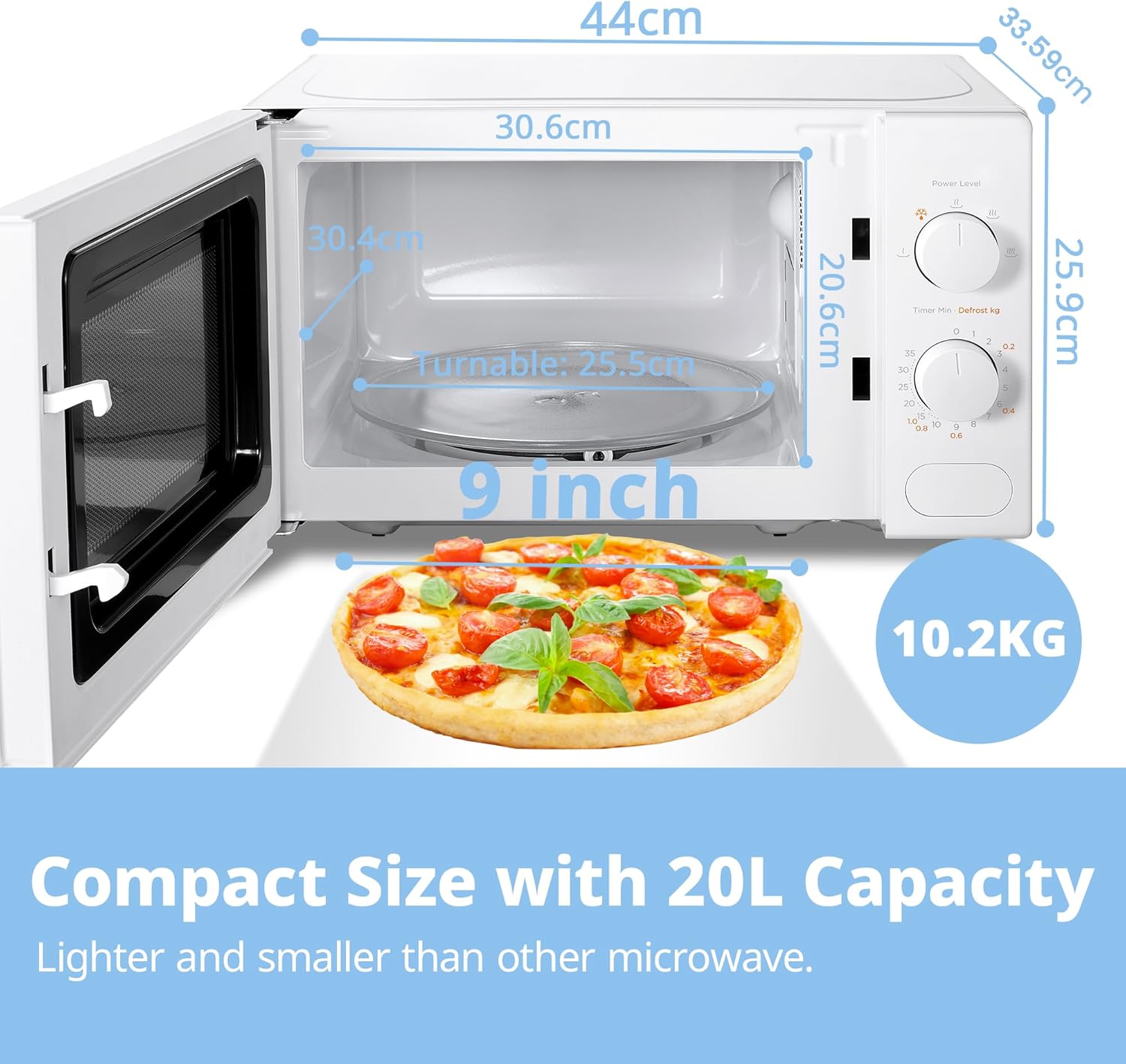 Thumbnail 4 de COMFEE' CM-M202CC 20L 700W Microwave