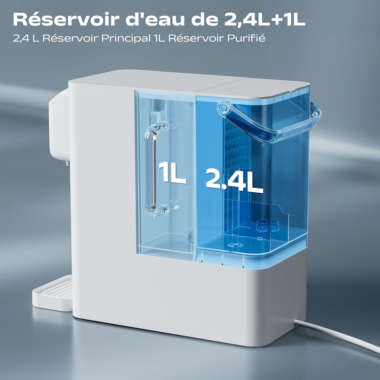 Thumbnail 2 de CIARRA X SusGreenable Osmoseur à osmose inverse – eau purifiée, eau chaude instantanée et sans installation