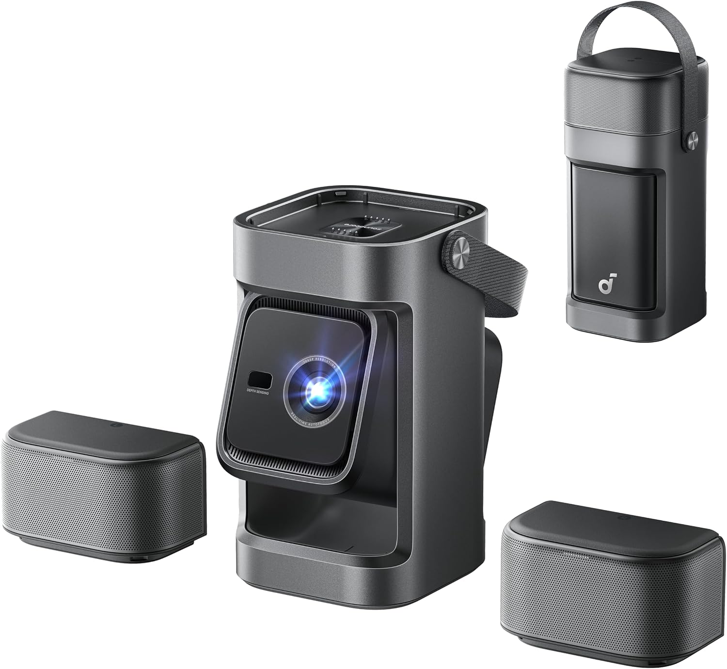 Detalle de Soundcore Nebula P1 Beamer mit 650 ANSI Lumen