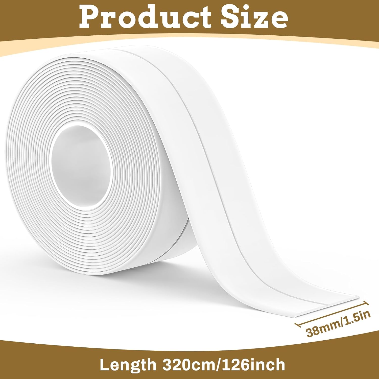 Detalle 2 de Fixmend Bath Sealant Strip 38mm x 3.2m rolls ๐