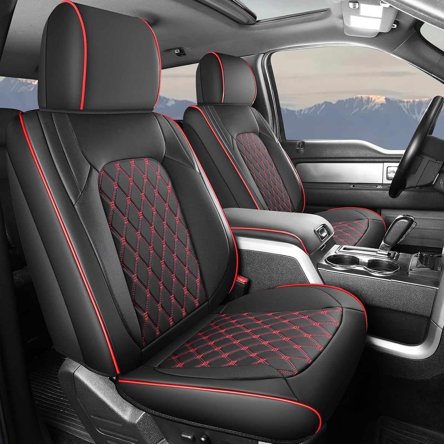 Detalle de Umbrauto Truck Seat Covers in Nappa Leather