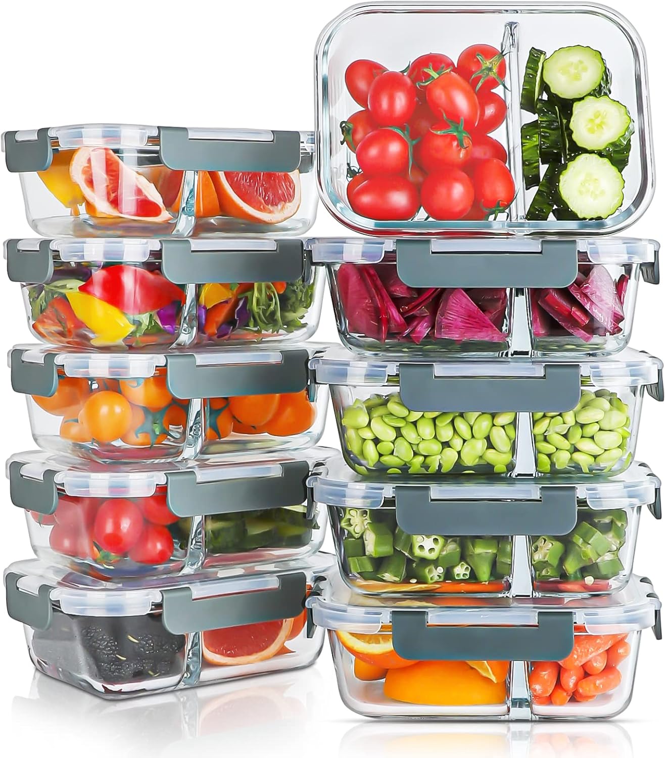 Detalle de KOMUEE 30oz Meal Prep Containers 🍱