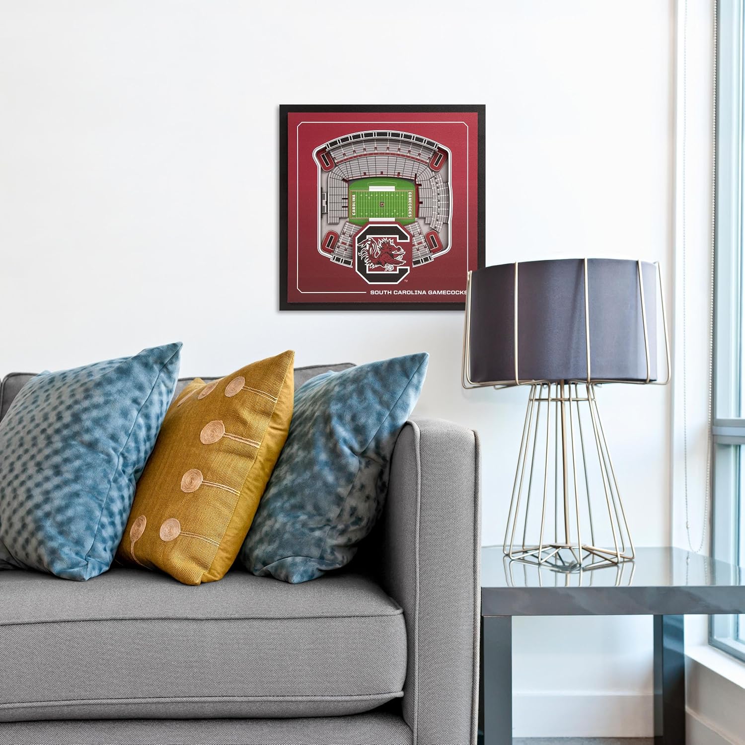 Thumbnail 1 de YouTheFan Officially-Licensed NCAA Stadium Series 3D Wall Art (12” x 12”)
