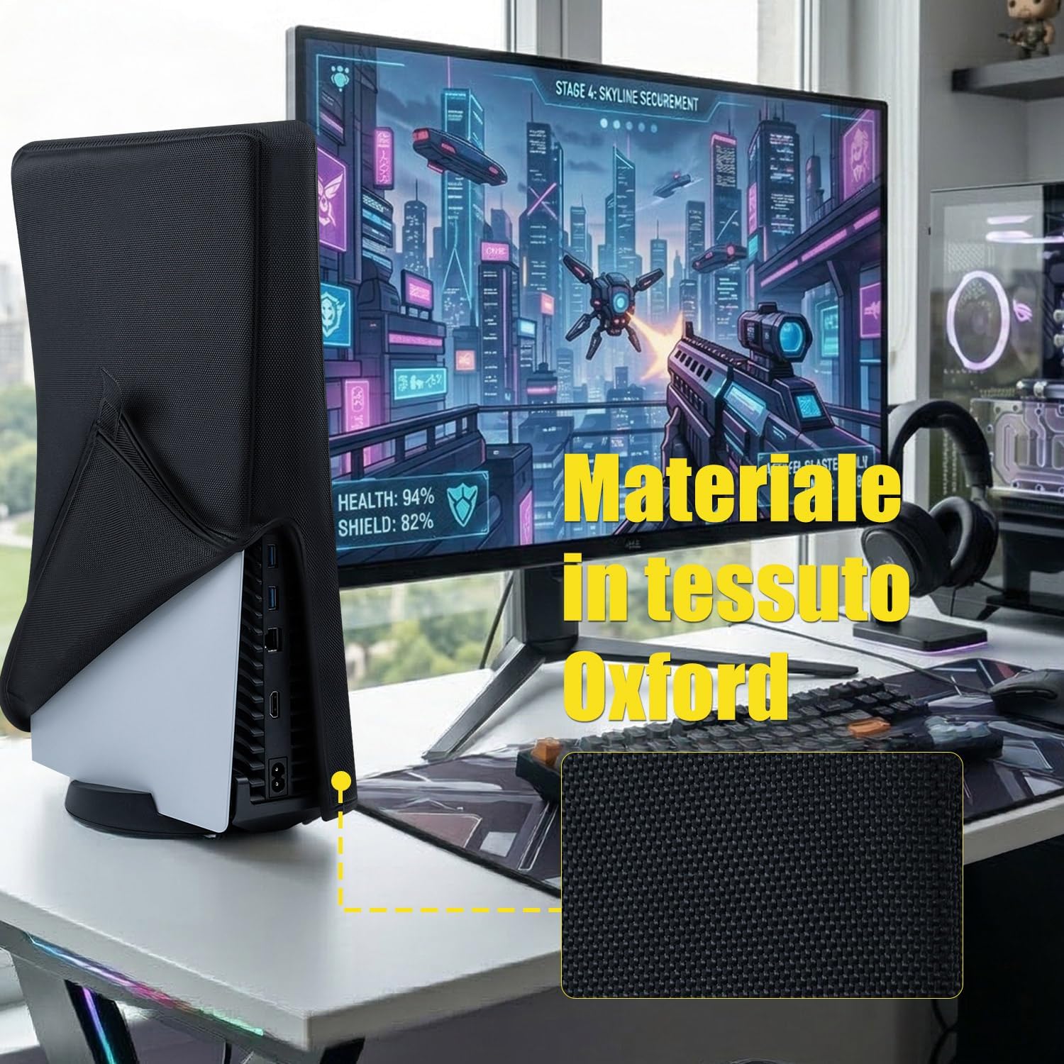Thumbnail 2 de Wigearss Copertura antipolvere protettiva impermeabile per PS5 Console – non per PS5 Slim/Pro