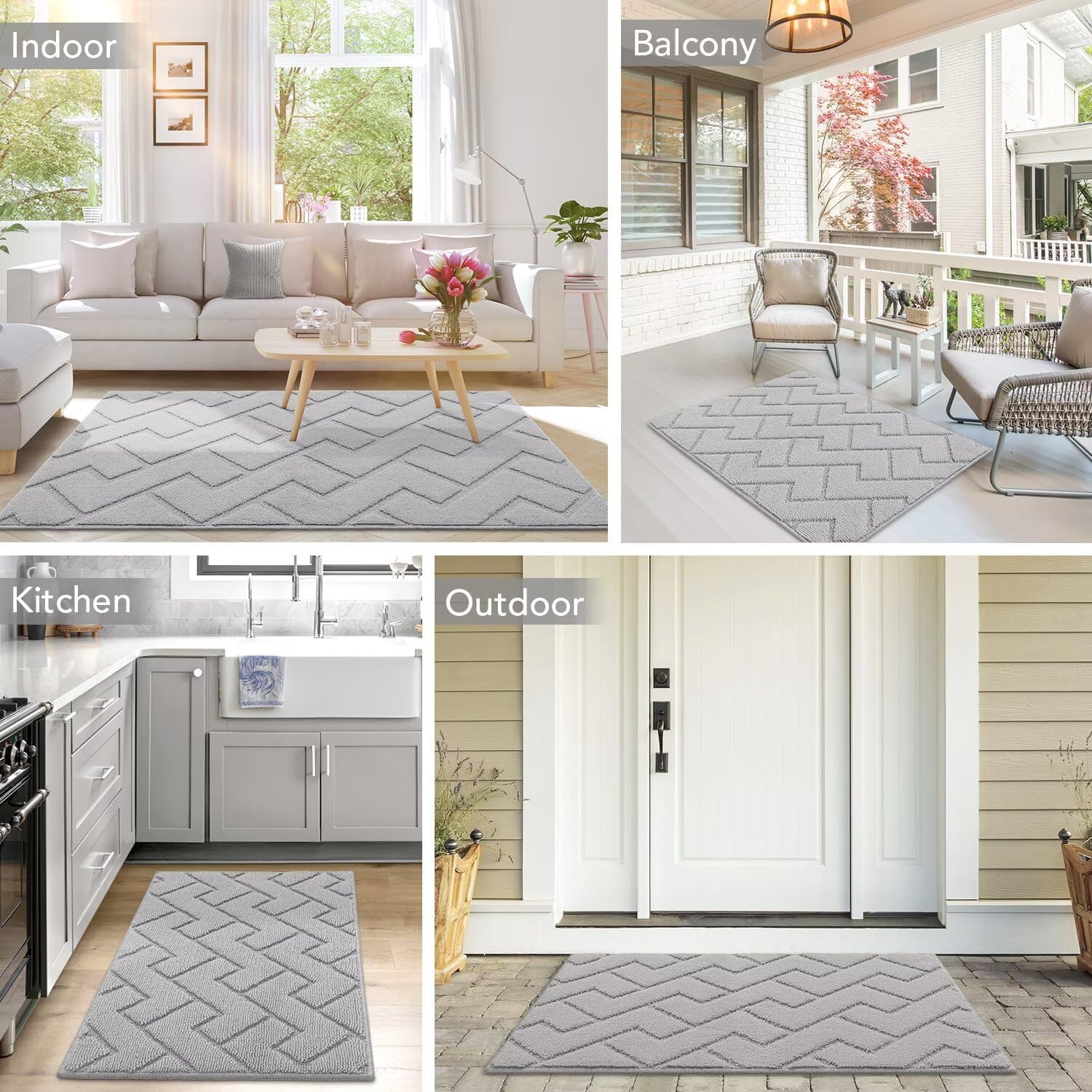 Thumbnail 6 de Biscpro Door Mat 50x80cm absorbent indoor mat