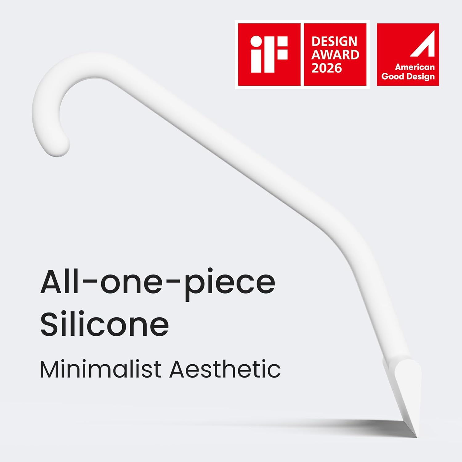 Thumbnail 3 de dancemoon JustHang Shower Squeegee (10-Inch) with Built-In Hook for Glass Doors, Mirrors & Windows