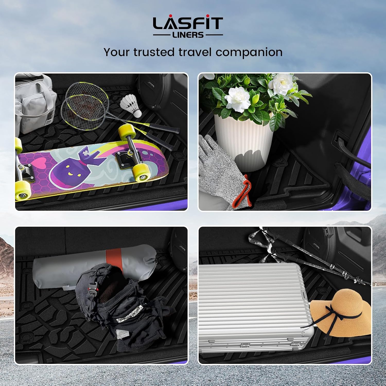 Detalle 2 de LASFIT Cargo Mat for Jeep Wrangler JL